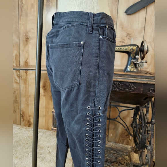 Lace Up Side Seam Pants - Picture 4 of 16
